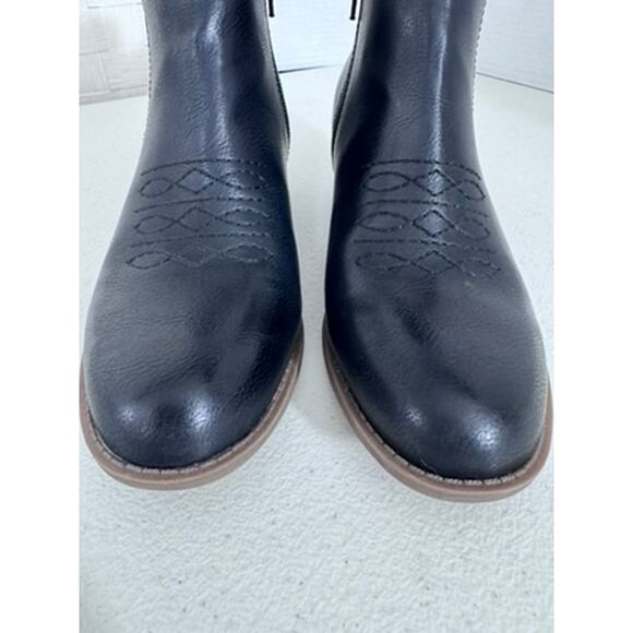 "FRYE & Co" Ankle Slip On Leather Ankle Boots‎ Size 6.5 Cowgirl Rodeo Block Heel - Picture 7 of 14